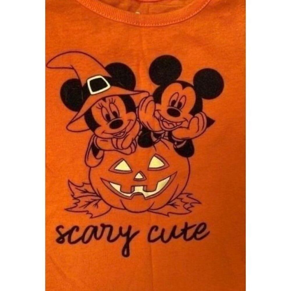 Disney Mickey and Minnie toddler girl Halloween scary cute T-shirt 2T